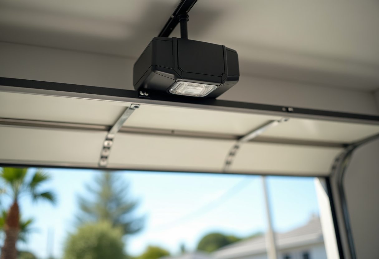 New garage door opener and rail installed — Ashgrove